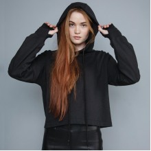 FELPA CROPPED HOODIE 